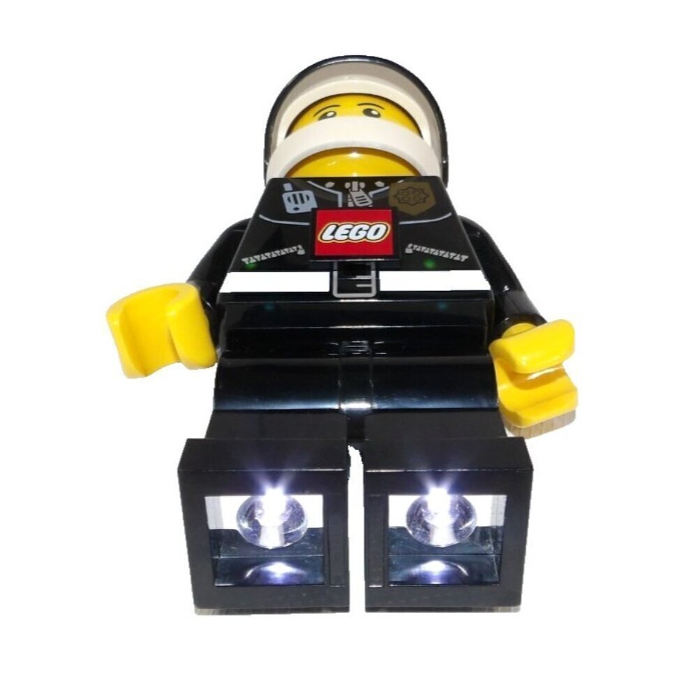 LEGO Police figure LED 8" tall flashlight AAA batteries NOT INCLUDED